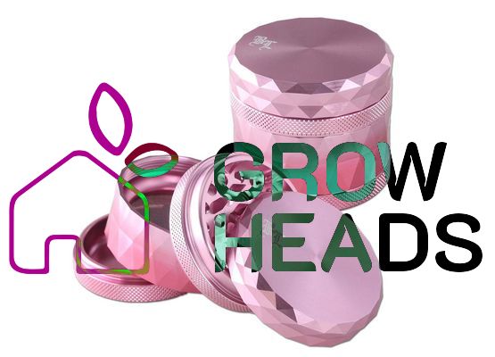 Black Leaf Alu Grinder 4-tlg. 60mm rot & pink