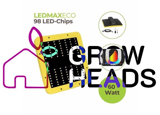 LEDMAXECO 60W | LED Pflanzenlampe | Garden Highpro | 118,4 µmol/s