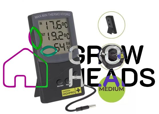 Thermo-Hygrometer | digital Medium | 2 Messpunkte | Garden Highpro