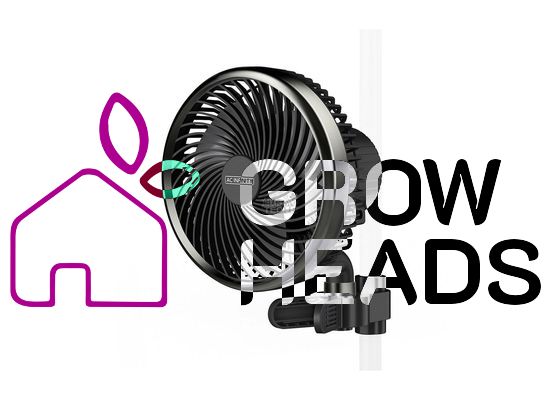 CLOUDRAY S6, GEN 2, Grow-Zelt-Clip-Ventilator 150 mm, EC-Motor, automatische Oszillation