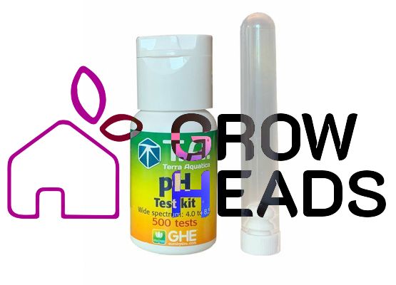 GHE pH test Kit mit Farbskala, 30 ml, für 500 Tests, Messbereich, pH 4,0 - ph 8