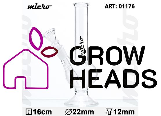 Micro Bouncer Glass Bong -H:16cm- Ø:22mm- Socket:12mm
