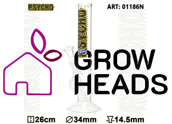 Psycho | Bouncer Glass Bong -H:26cm -Ø:34mm - 14.5mm
