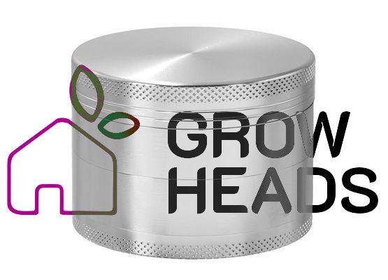 Aluminium Grinder/Pollinator, magnetisch, ca.ø 50mm, silber