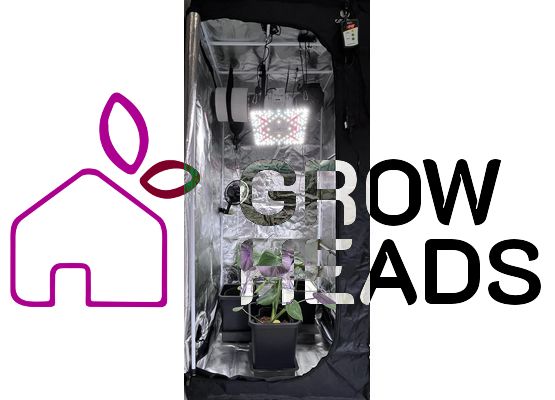 80x80 cm Growzelt 100W LED Komplett-Set