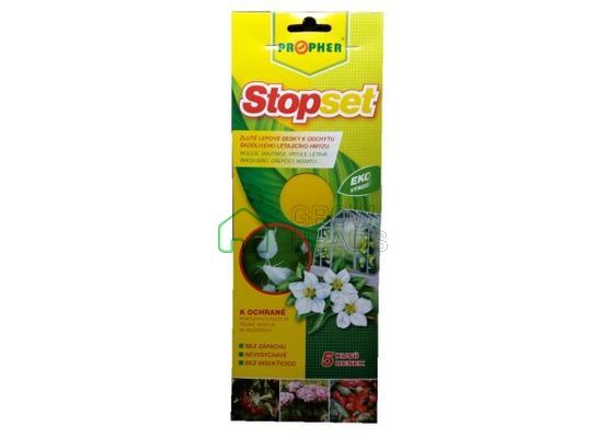 Gelbtafeln Stopset 5 Stück 25 x 10cm