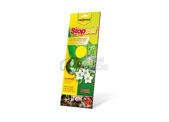 Gelbtafeln Stopset 5 Stück 15x5cm