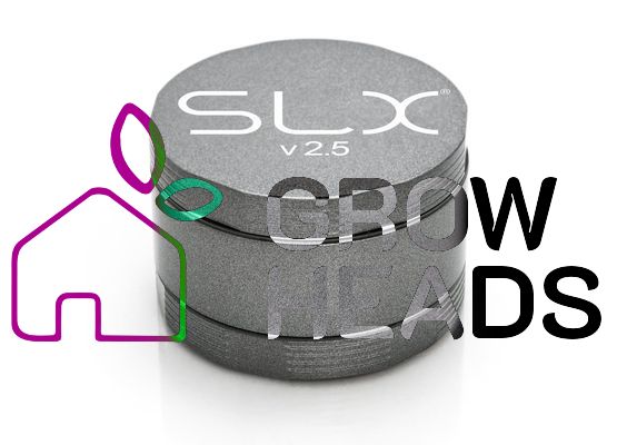SLX Grinder Aluminium Non Sticky 62 mm, Silver