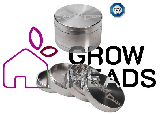 Black Leaf' 'Steely Dan' Edelstahl-Grinder 4-tlg.