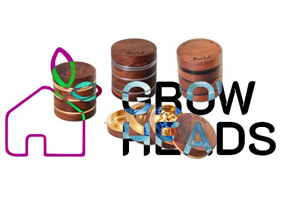 "Black Leaf" Alu/Holzgrinder 4-teilig 68mm diverse Motive