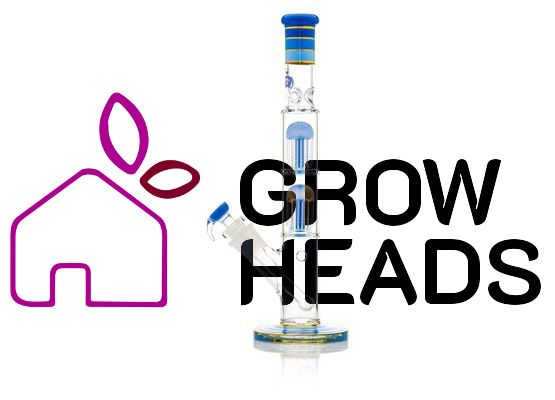 Grace Glass | Big Cane Blue Barrel Tree arm perc Bong H:41cm Socket:18.8mm TH:5mm