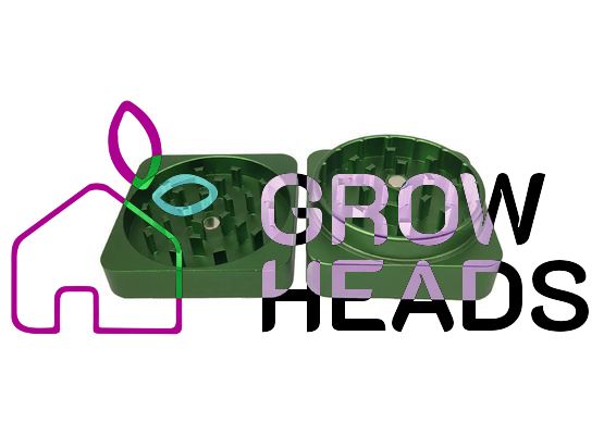 Best Buds Flat Square Aluminimum Grinder Grass 50mm