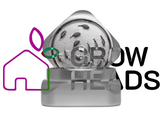 Krush Kube 2.0 Steel Grey Grinder 2-teilig – 55mm