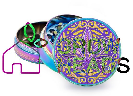 Grinder "Icy Trance Leaf" Metal; 3-tlg.; Ø 40 mm