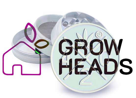 Grinder Metal "420 Logo" Icy Pearl; 4-tlg.; Ø 60mm