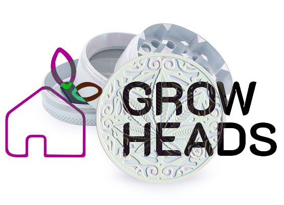 Grinder Metal "Trance Leaf" Icy Pearl; 4-tlg.; Ø 50mm