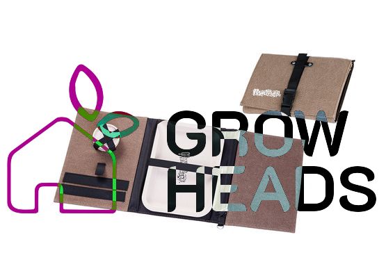 Grinder-Set "Beige", H. 2,5cm, Ø 5,5cm - Grinder & Tasche Set