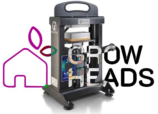 Graspresso - 10t Rosin Press mit 10 Tonnen Hydraulik Zylinder, Kolophonium Presse, 12 x 6 cm Platten